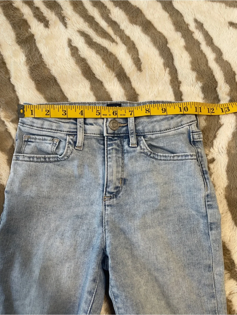 GAP Kids Light Blue Distressed High-Rise Jeggings